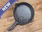 Beautiful Antique gate-marked unknown #9 skillet. Est 1880’s. Left single spout heat ring bottom w/ semi fancy handle
