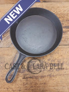 Beautiful Antique gate-marked unknown #9 skillet. Est 1880’s. Left single spout heat ring bottom w/ semi fancy handle