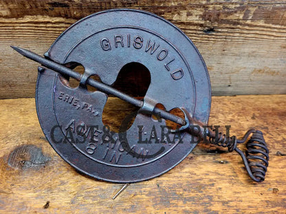 Beautiful Display Piece For Your Kitchen! 1900’S Griswold Damper From Wood Stove. Skillet