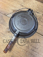 Beautiful! Early 1900’s Wagner #7 Cast Iron Waffle Iron with low base. Pat’d 1910. Fully restored and ready to use!