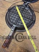 Beautiful! Early 1900’s Wagner #7 Cast Iron Waffle Iron with low base. Pat’d 1910. Fully restored and ready to use!