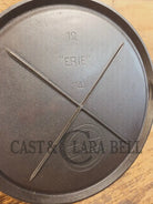 Beautiful!! Early 1920’s Griswold Slant Logo ’Erie’ No. 12 Round Griddle Bailed 741. Perfect Pizza Griddle - Griddle