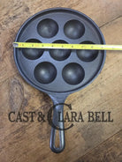 Beautiful early Griswold No. 32 Cast Iron Aebleskiver 962. Awesome poached eggs! Skillet
