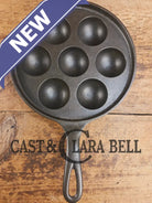 Beautiful early Griswold No. 32 Cast Iron Aebleskiver 962. Awesome poached eggs! Skillet