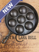 Beautiful early Griswold No. 32 Cast Iron Aebleskiver 962. Awesome poached eggs! Skillet