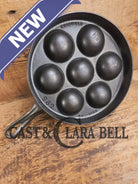 Beautiful early Griswold No. 32 Cast Iron Aebleskiver 962. Awesome poached eggs! Skillet