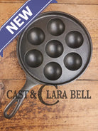 Beautiful early Griswold No. 32 Cast Iron Aebleskiver 962. Awesome poached eggs! Skillet