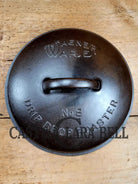 Beautiful & elegant! 1930’s Wagner Ware #8 Drip Drop Roaster #1268 A w/ Sawtooth Lid p/n 1268 A. Raised Letter lid.