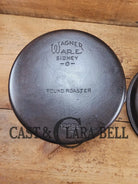 Beautiful & elegant! 1930’s Wagner Ware #8 Drip Drop Roaster #1268 A w/ Sawtooth Lid p/n 1268 A. Raised Letter lid.