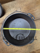 Beautiful & elegant! 1930’s Wagner Ware #8 Drip Drop Roaster #1268 I w/ Sawtooth Lid p/n 1268 Y. Raised Letter lid.