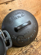 Beautiful elegant and tough to find! 1920’s Wagner Ware #7 Round Roaster with #1267 w/ fully marked Sawtooth Lid Dutch