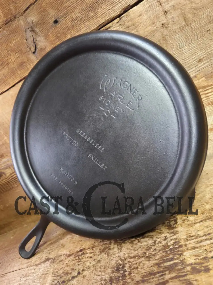 Beautiful gift! Wagner Ware Greaseless Fryer skillet griddle with rim drain 1102 D. Perfect for pancakes or grilled