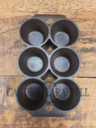 Beautiful Griswold 6 Cup Muffin/Popover Pan 6141 Variation 4 Rarity 3 - Bakeware