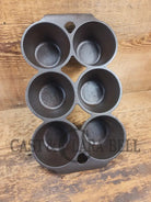 Beautiful Griswold 6 Cup Muffin/Popover Pan 6141 Variation 4 Rarity 3 - Bakeware