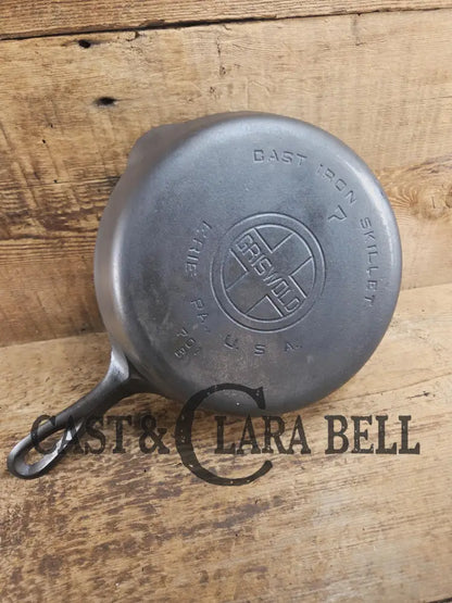 Beautiful! Griswold #7 Skillet with Large Block Logo and Smooth Bottom 701 D. Restored and Ready to Use! SC24