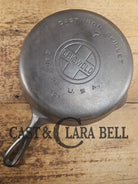 Beautiful! Griswold #7 Skillet with Large Block Logo and Smooth Bottom 701 D. Restored and Ready to Use! SC24