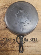 Beautiful! Griswold #7 Skillet with Large Block Logo and Smooth Bottom 701 D. Restored and Ready to Use! SC24