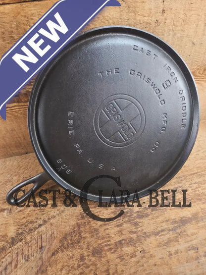 Beautiful Griswold #9 Round Griddle with Large Block Logo 609. Mint Amazing piece for your kitchen! Griddle