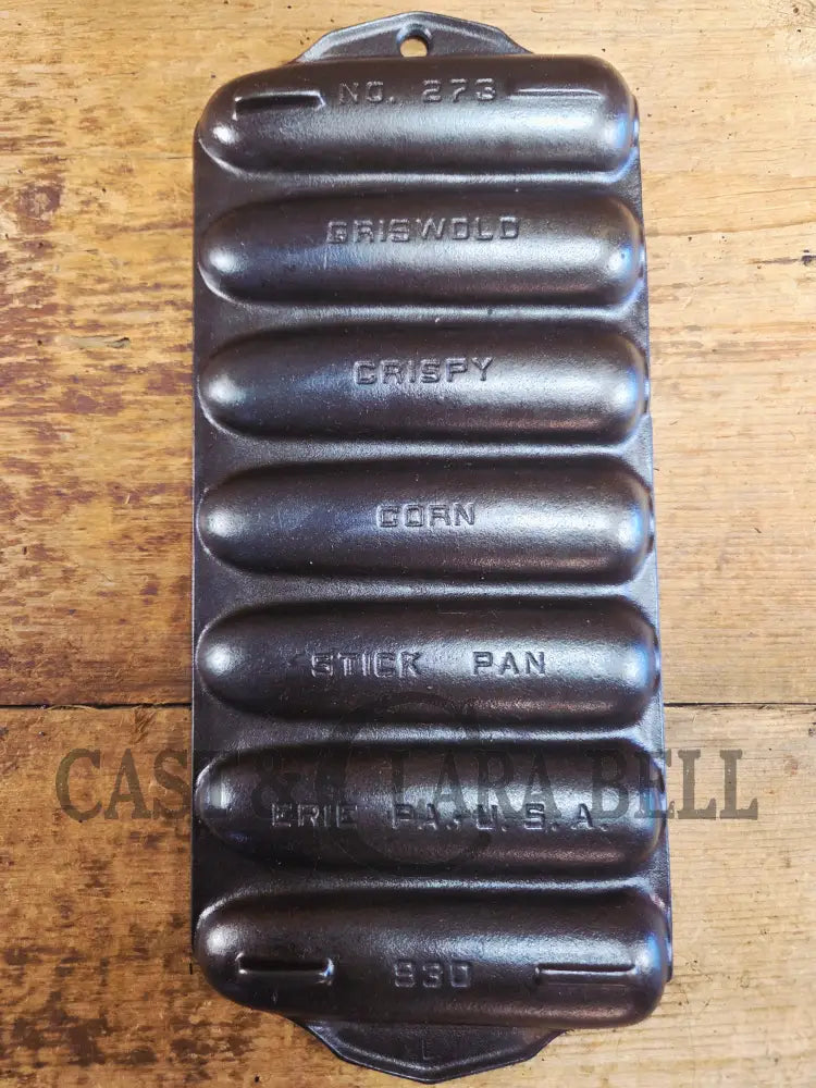 Beautiful Griswold No. 273 Crispy Corn Stick Pan p/n 930. Great gift idea or a perfect gift for you! Restored and Ready