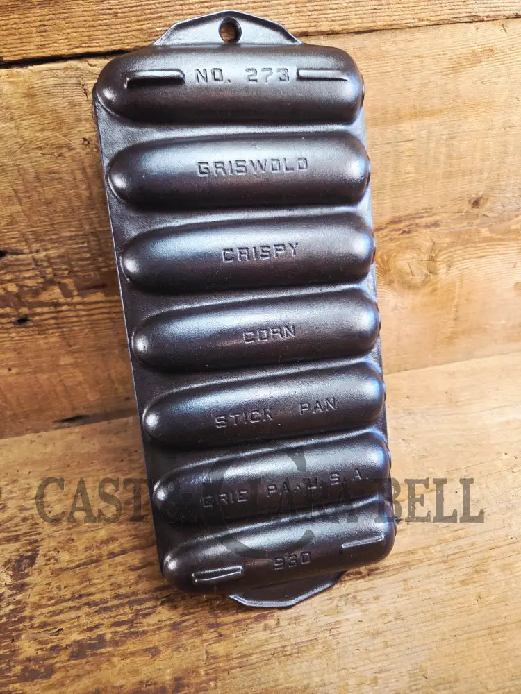 Beautiful Griswold No. 273 Crispy Corn Stick Pan p/n 930. Great gift idea or a perfect gift for you! Restored and Ready