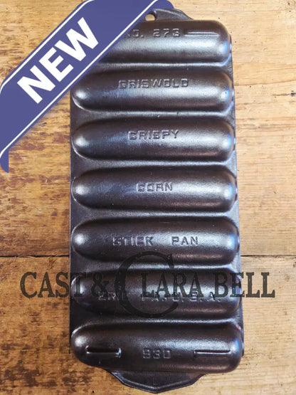 Beautiful Griswold No. 273 Crispy Corn Stick Pan p/n 930. Great gift idea or a perfect gift for you! Restored and Ready