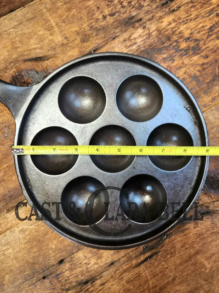 Beautiful Griswold No. 32 Cast Iron Aebleskiver 962. Awesome Poached Eggs! Skillet