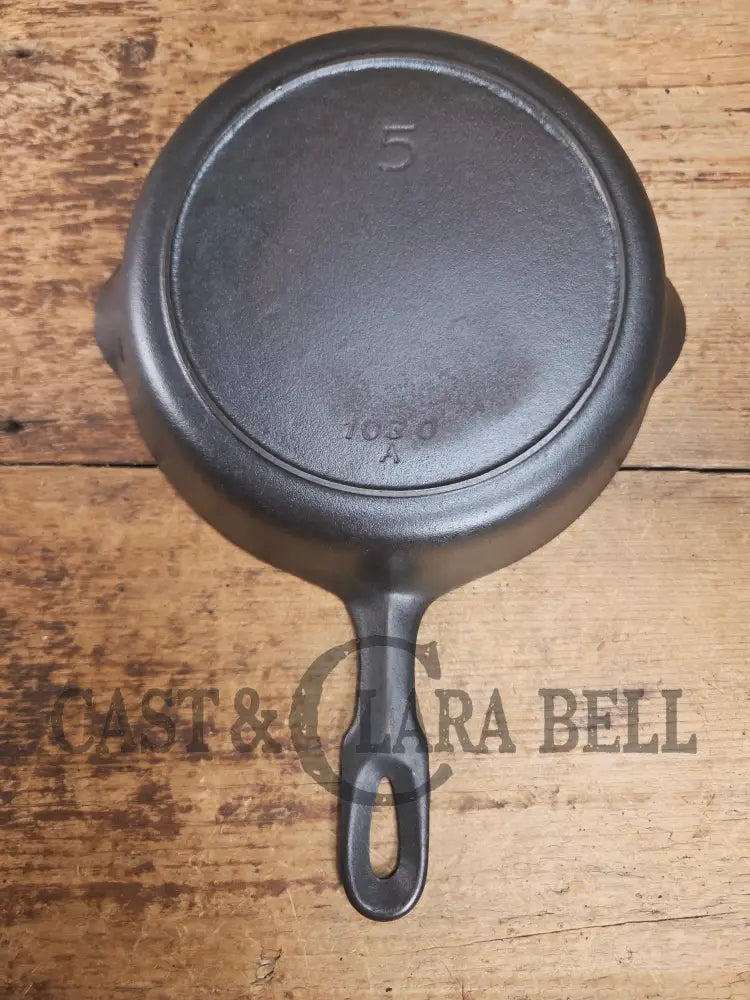 Beautiful! Iron Mountain by Griswold #5 Skillet with Heat Ring 1030 Skillet