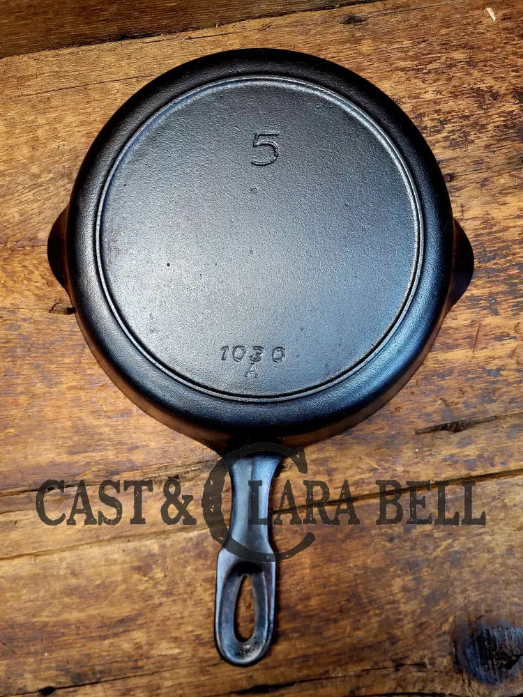 Beautiful! Iron Mountain By Griswold #5 Skillet With Heat Ring 1030