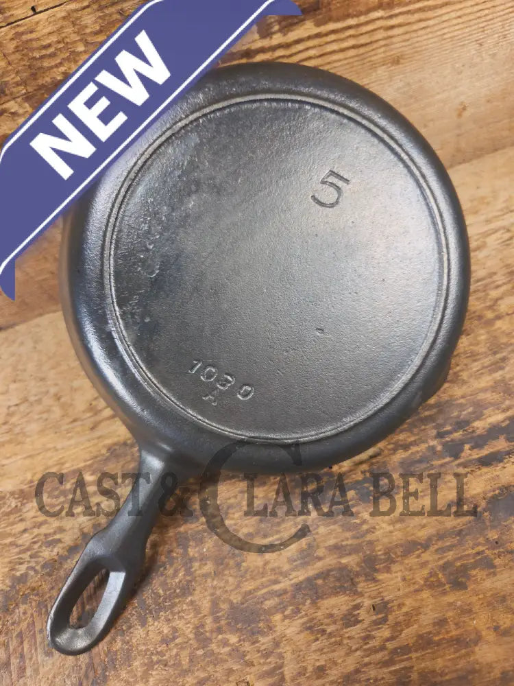 Beautiful! Iron Mountain by Griswold #5 Skillet with Heat Ring 1030 A - Skillet