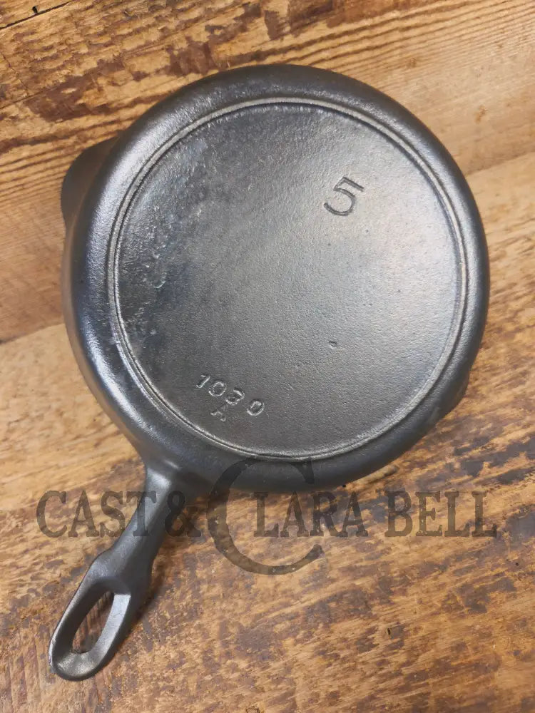 Beautiful! Iron Mountain by Griswold #5 Skillet with Heat Ring 1030 A - Skillet