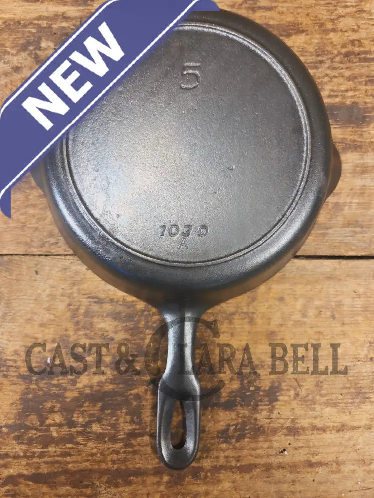 Beautiful! Iron Mountain by Griswold #5 Skillet with Heat Ring 1030 A - Skillet