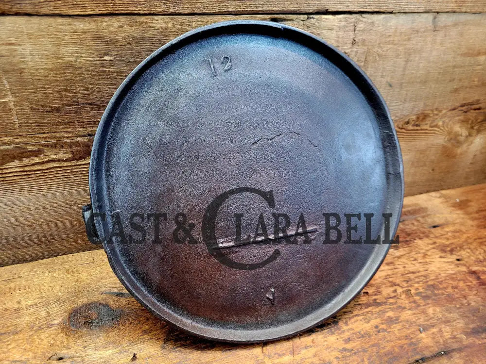 Beautiful Late 1800’S Gate Marked Bailed Griddle. Great For Pizzas Pancakes Or Omelettes On The