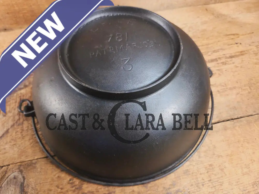 Beautiful late 1800’s Griswold ERIE (#781) candy kettle. Hard to find GORGEOUS collector’s piece Dutch Ovens Trivets &