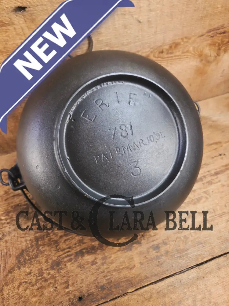 Beautiful late 1800’s Griswold ERIE (#781) candy kettle. Hard to find GORGEOUS collector’s piece Dutch Ovens Trivets &