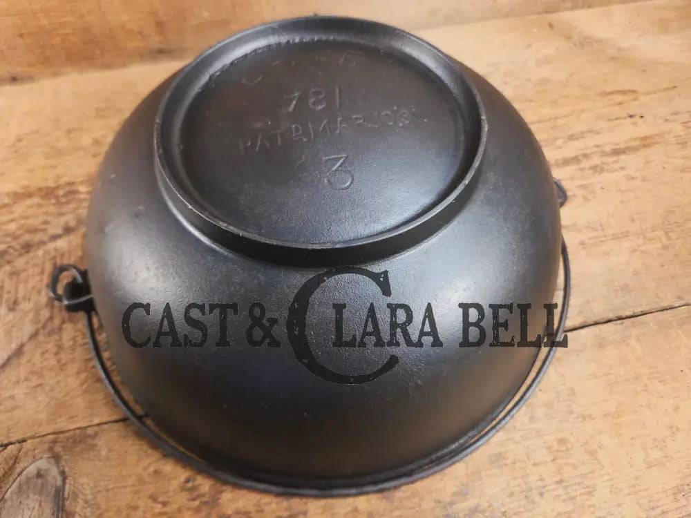 Beautiful late 1800’s Griswold ERIE (#781) candy kettle. Hard to find GORGEOUS collector’s piece Dutch Ovens Trivets &