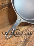 Beautiful patina! 1920’s Griswold #8 Skillet with Large Block Logo and Smooth Bottom 704 J Skillet