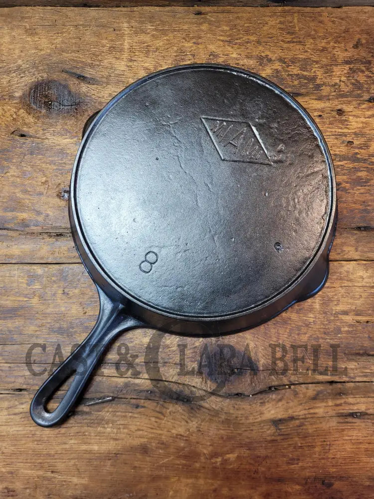Beautiful Piece! 1920’S Favorite Piqua Miami #8 Cast Iron Skillet With Heat Ring. Collector’s