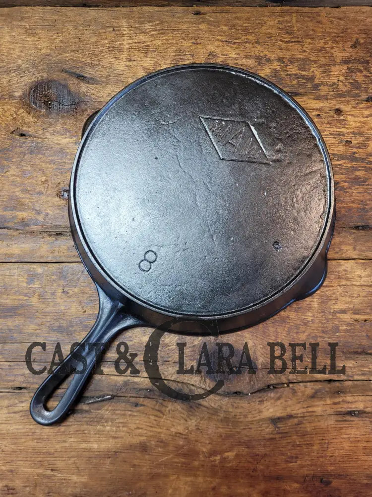 Beautiful Piece! 1920’S Favorite Piqua Miami #8 Cast Iron Skillet With Heat Ring. Collector’s