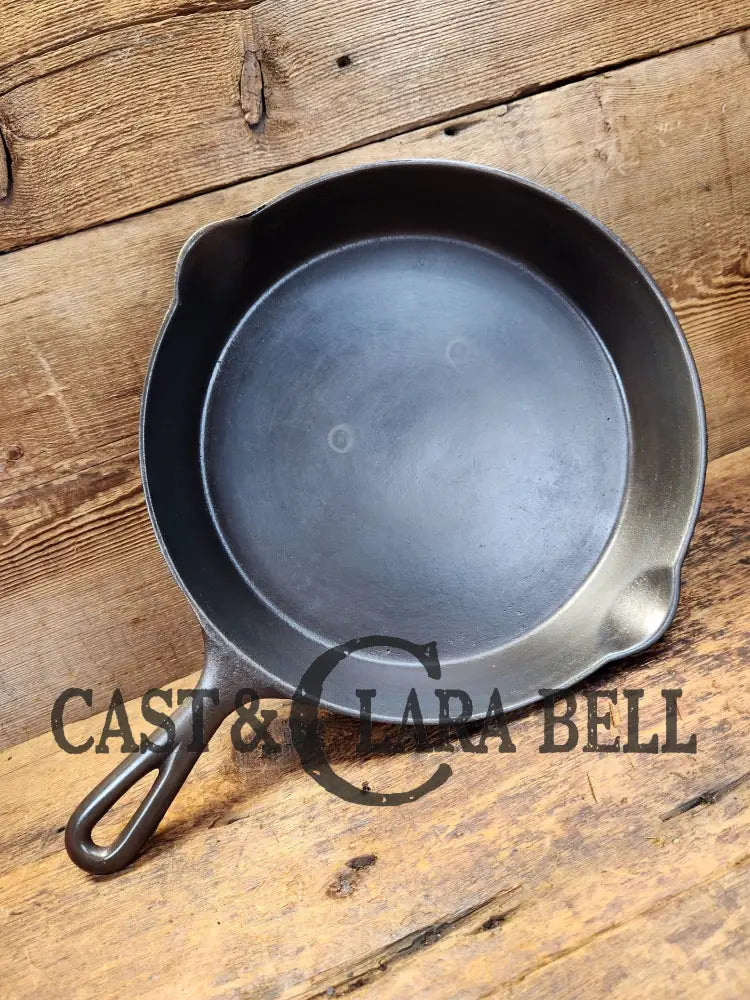 Beautiful Piece! 1920’S Favorite Piqua Miami #9 Cast Iron Skillet With Heat Ring