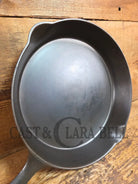 Beautiful piece! 1920’s Favorite Piqua Miami Dual Logo #9 cast iron Skillet with Heat Ring Skillet