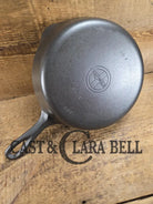 Beautiful Saute Pan! 1940’s Griswold #6 Cast Iron Skillet w/ Small Block Logo Flat Style Handle and Smooth Bottom 699
