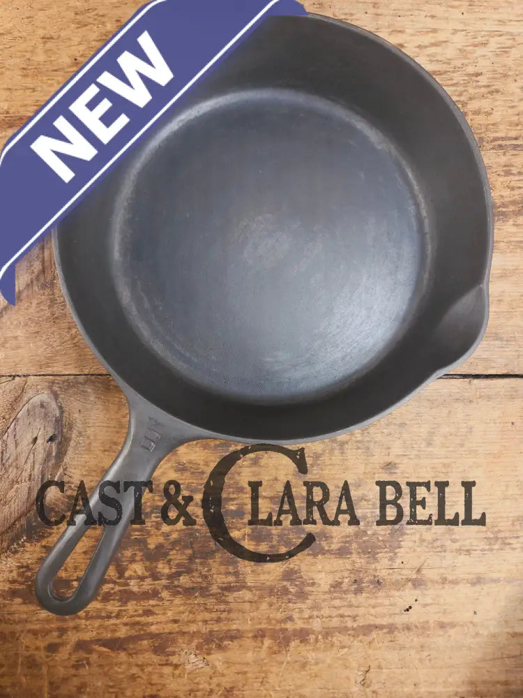 Beautiful Saute Pan! 1940’s Griswold #6 Cast Iron Skillet w/ Small Block Logo Flat Style Handle and Smooth Bottom 699 W