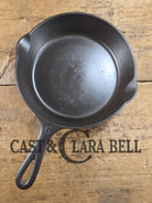 Beautiful Saute Pan! 1940’s Griswold #6 Cast Iron Skillet w/ Small Block Logo Flat Style Handle and Smooth Bottom 699