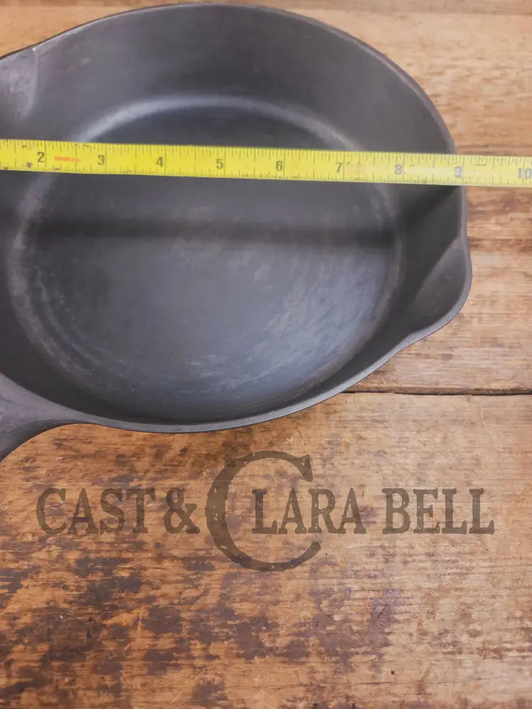 Beautiful Saute Pan! 1940’s Griswold #6 Cast Iron Skillet w/ Small Block Logo Flat Style Handle and Smooth Bottom 699 W
