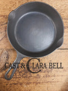 Beautiful Saute Pan! 1940’s Griswold #6 Cast Iron Skillet w/ Small Block Logo Flat Style Handle and Smooth Bottom 699 W
