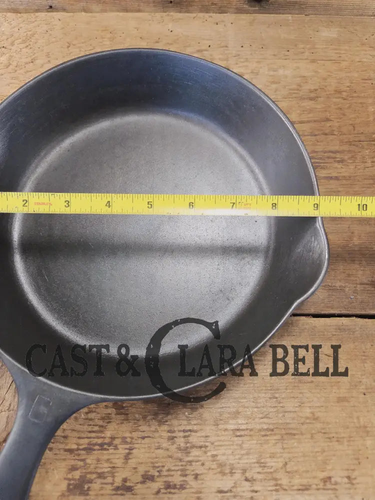 Beautiful Saute Pan! 1940’s Griswold #6 Cast Iron Skillet w/ Small Block Logo Flat Style Handle and Smooth Bottom 699 K