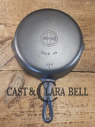 Beautiful Saute Pan! 1940’s Griswold #6 Cast Iron Skillet w/ Small Block Logo Flat Style Handle and Smooth Bottom 699 K