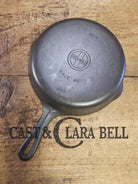 Beautiful Saute Pan! 1940’s Griswold #6 Cast Iron Skillet w/ Small Block Logo Flat Style Handle and Smooth Bottom 699 M