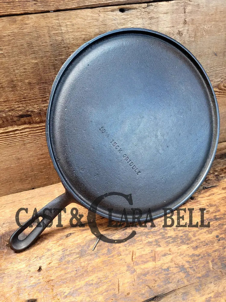 Beautiful Swirls!! 1940’S Era Unmarked Wagner #9 Round Griddle ’10 1/4 Inch Griddle ’ A.