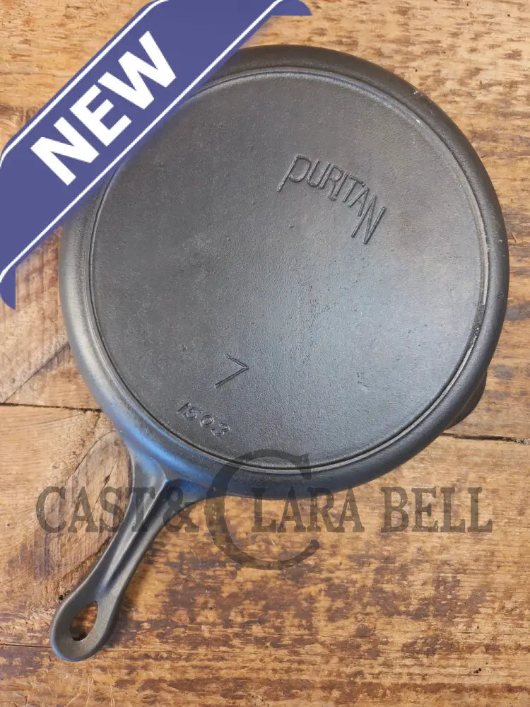 Beautiful! The Classic #7 Griswold made Puritan No. 8 cast iron skillet w Heat Ring. 1503 - Skillet